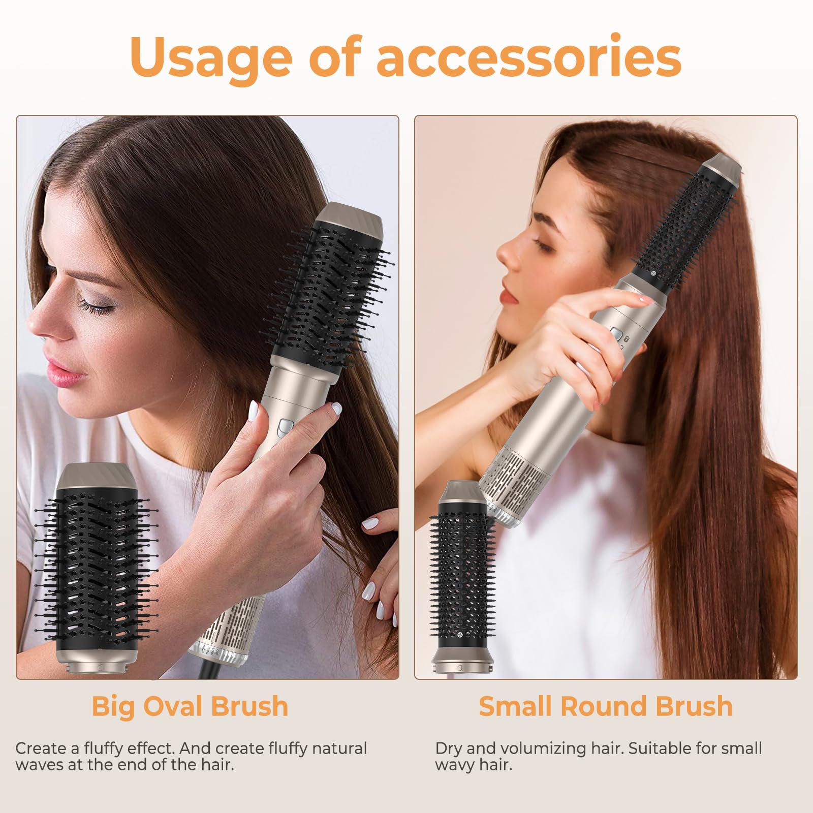 Hair Styler 6 in 1,Asciugacapelli Capelli ad Aria,1000w Phon Capelli,Spazzola Asciugacapelli Per Dare Volume Ai Capelli, Lisciare, Arricciare, Ioni Air Curler Brush,Strumenti per Capelli
