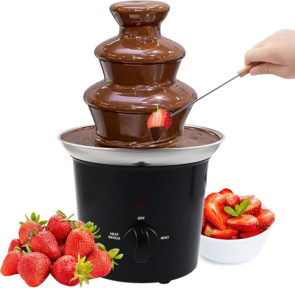 Fuente de Chocolate PORFOYO 3 Niveles Acero Inoxidable