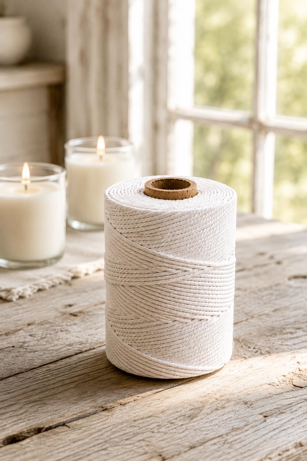 AAMU Moon Premium Cotton Candle Wick Roll | 60 Meter Natural Braided Cotton Wick String for DIY Candle Making | Clean Burn Wick for Soy Wax, Paraffin, Container, Pillar, Votive & Decorative Candles-image-20