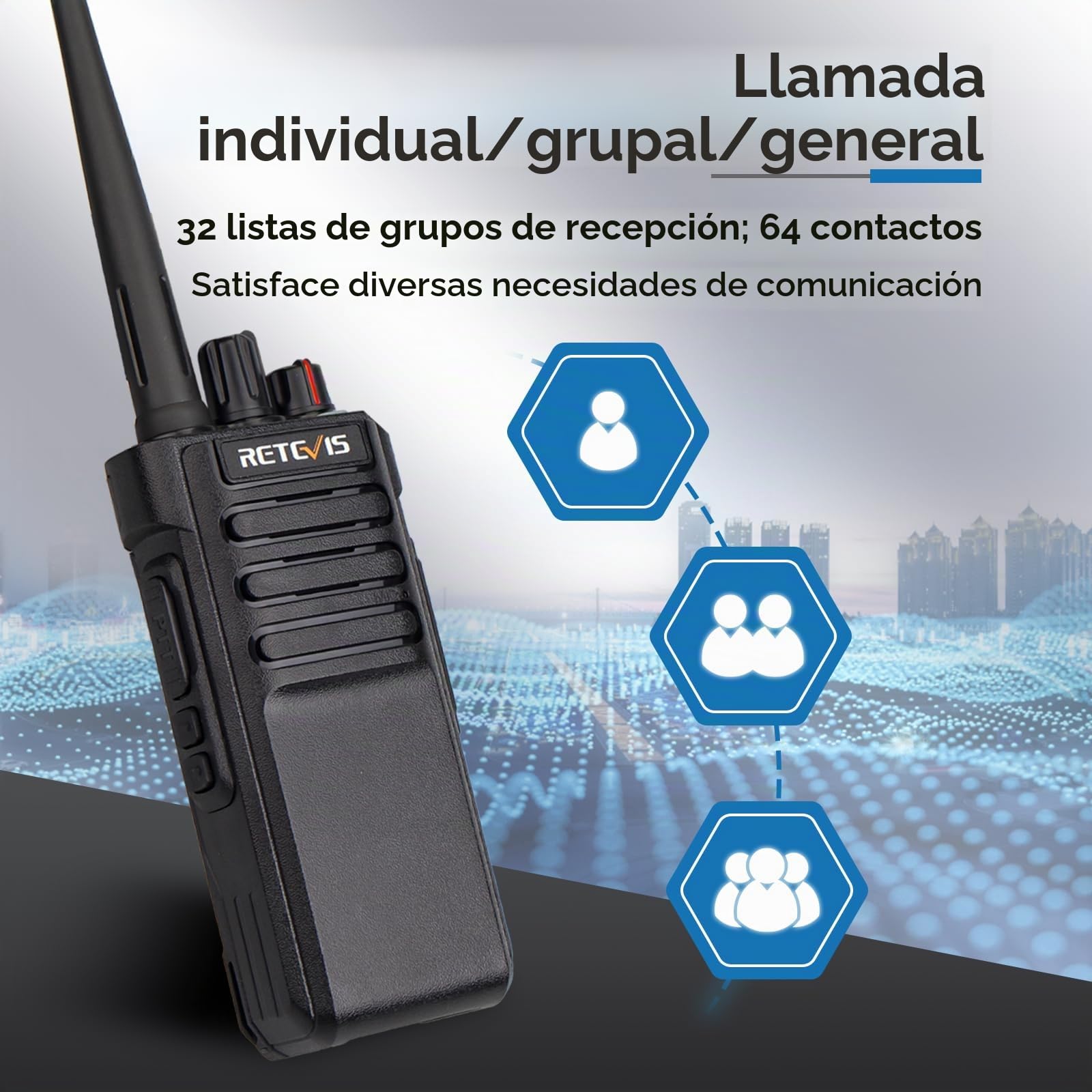 Retevis RT29D Radio DMR Impermeable, Walkie Talkie Profesional | 3200mAh, IP67, para Hotel, Almacén, Granja, Negro, 2 Piezas