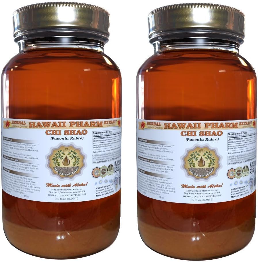 Chi Shao Tincture, Chi Shao, Red Peony (Paeonia Rubra) Root Liquid Extract, Herbal Supplement 4 oz