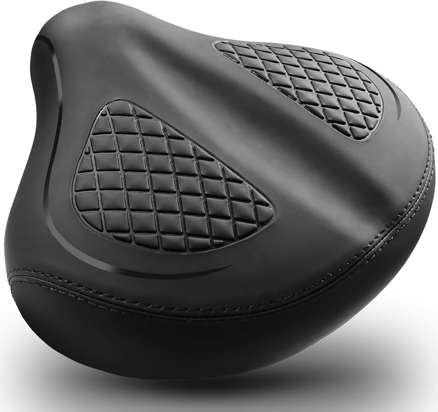 Bicycle Seat for Men Women Comfort Extra Wide, Noseless Bike Seats for Peloton Seat, Most Comfortable Saddles for E Bike, Stationary, Exercise, Spin, Cruiser Bikes Seat