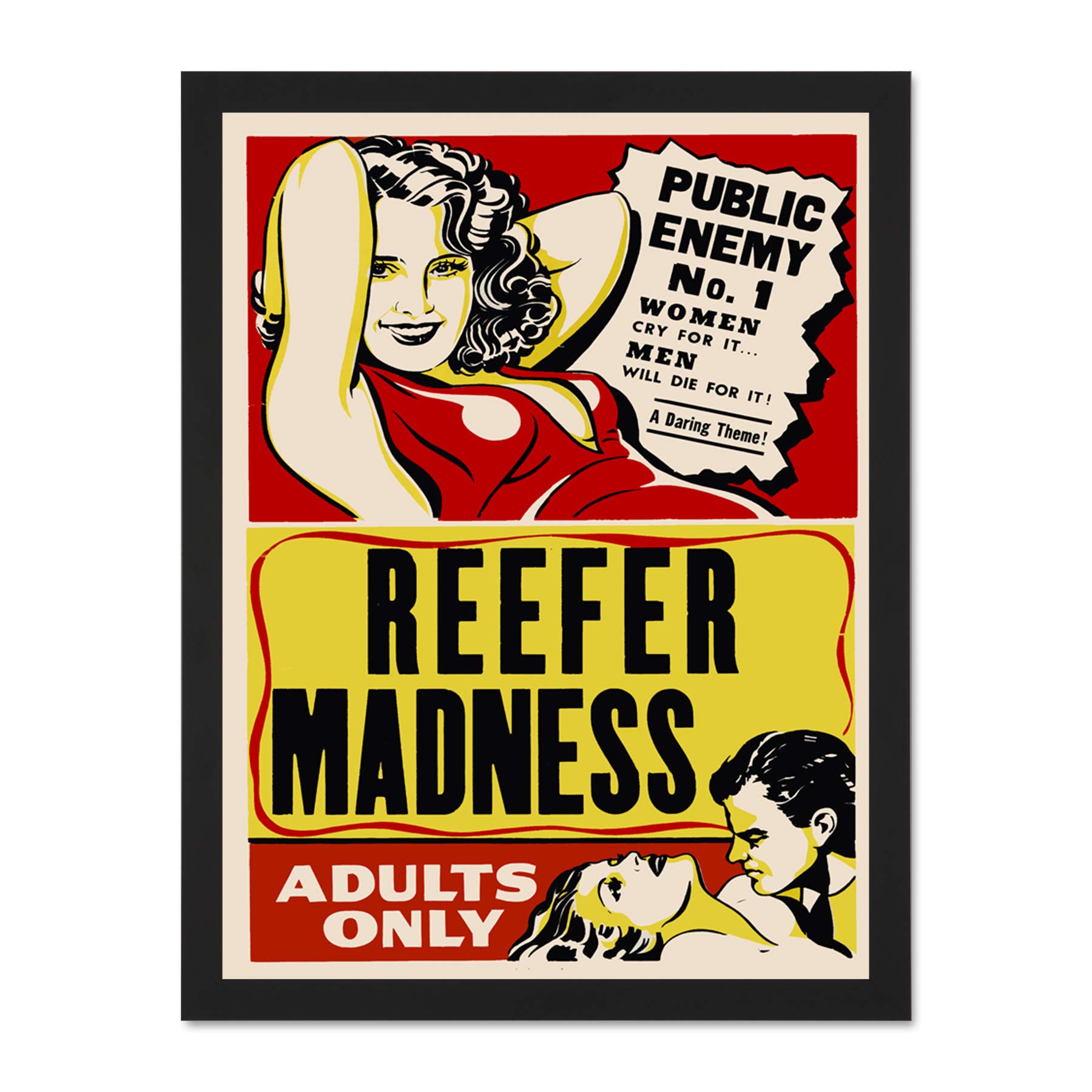 Reefer Madness Vintage Movie Advertising Large Framed Art Print Poster Wall Decor 18x24 inch