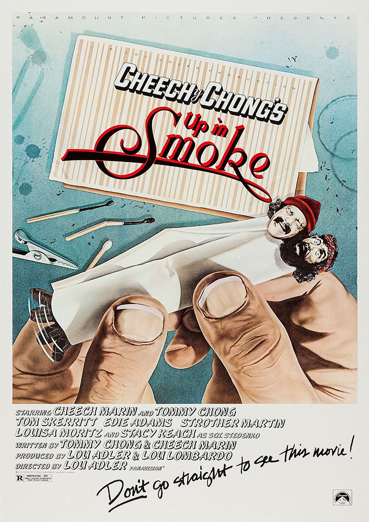 Signs247 Cheech And Chong Up In Smoke Movie Film A4 Poster Print Picture 280GSM Satin Photo Paper