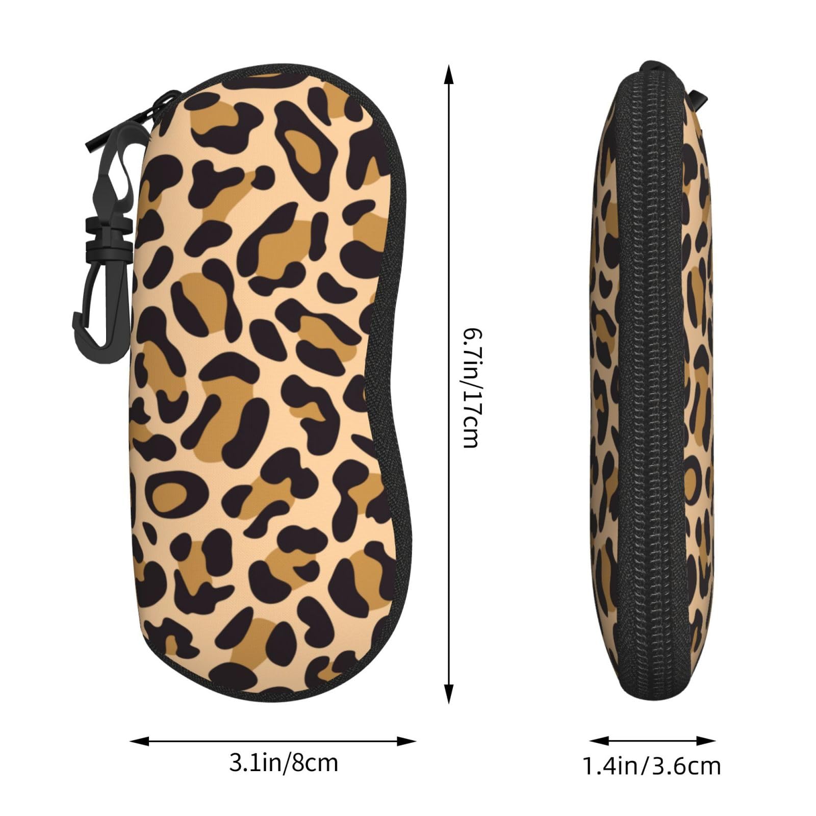 Amazon.co.jp: メガネケース 豹柄 ヒョウ柄 紋 サングラスケース 眼鏡