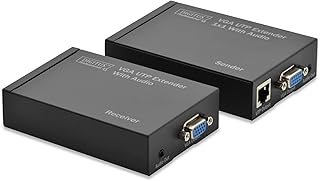 Digitus DS53400 Estensore VGA Tramite Cavo Rete con Audio 300 Metri