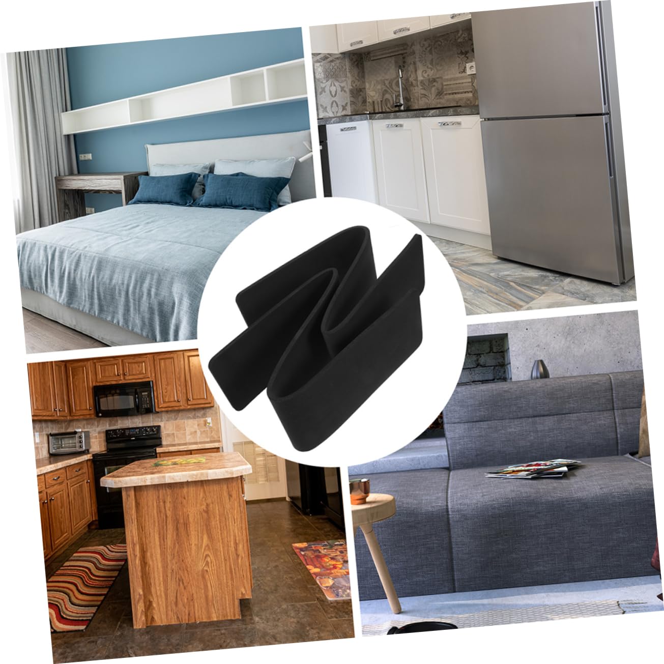 Veemoon 4pares Protector Antideslizante para Muebles Almohadilla para Patas De Sillas y Sofás Grosor para Proteger Pisos De Rayones y Deslizamientos Compatible Sillas Sofás y Rockeros