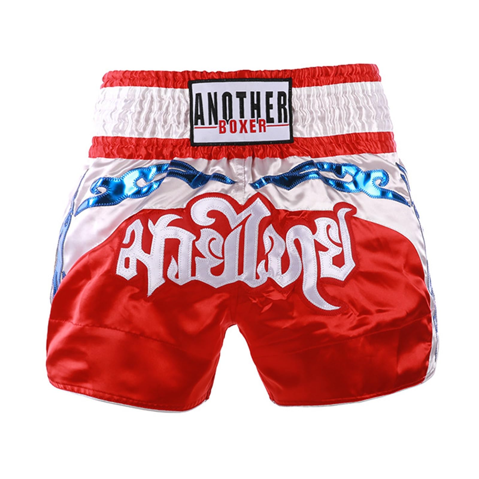 Short Muay Thai et MMA rouge XXXL ARIASS avec cordon de serrage pour adulte
