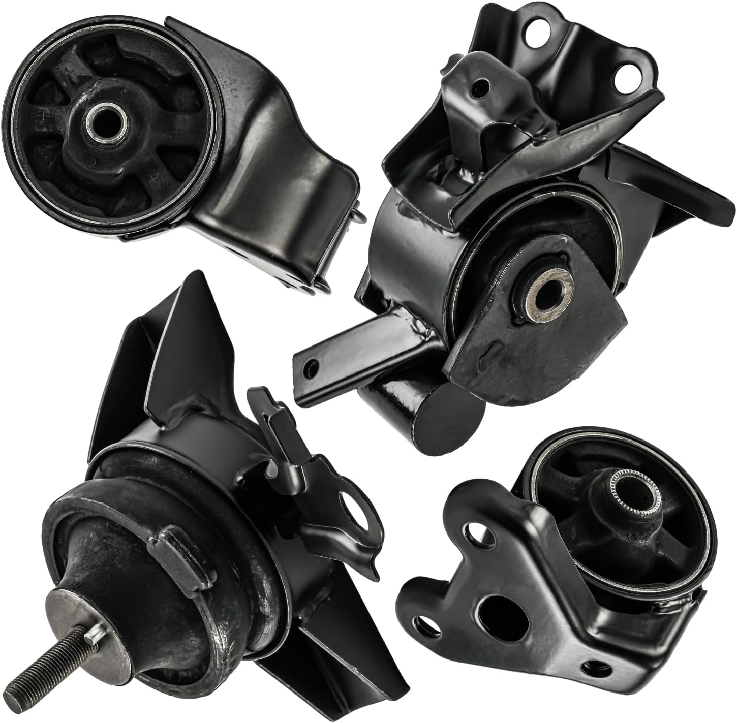 PHILTOP Engine Motor Mount and Trans Mount Compatible with Hyundai Elantra 2001-2006, Hyundai Tiburon 2003-2005 2.0L, Auto Transmission, Replace# A7118, A7116, A6196, A7101, 4PCS