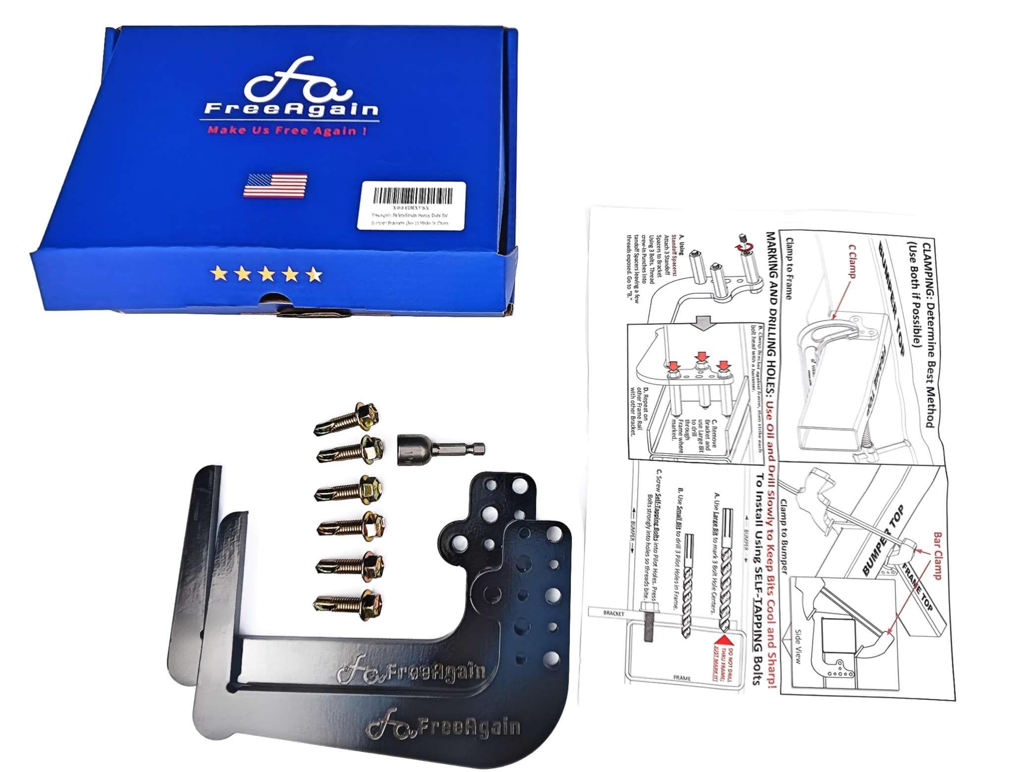 Supports de pare-chocs robustes FreeAgain en acier 181kg n° 1