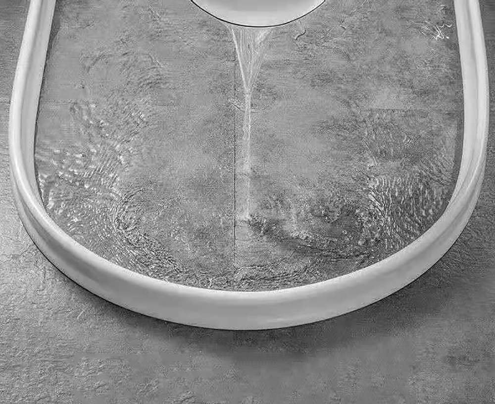 Wet Room - Protector de sellado de suelo – Barrera de ducha de silicona y umbral de presa, tiras de fijación plegables ajustables para baños, topes de agua flexibles para encimeras, color gris