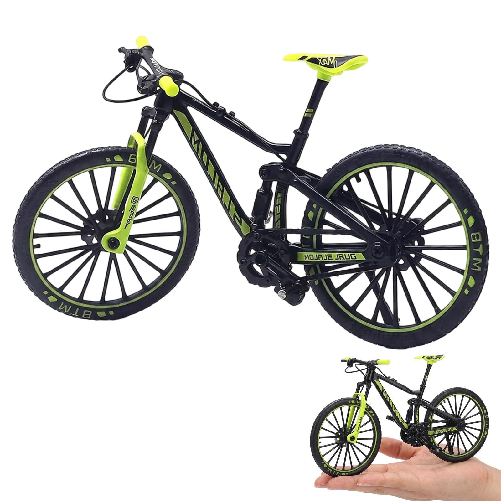 YFHUVB Finger Bike, Finger Mountain Bike and Finger BMX for Office Stress Relief and Desk Display, Compact Miniature Cycling Model for Adult Collections and Travel Entertainment