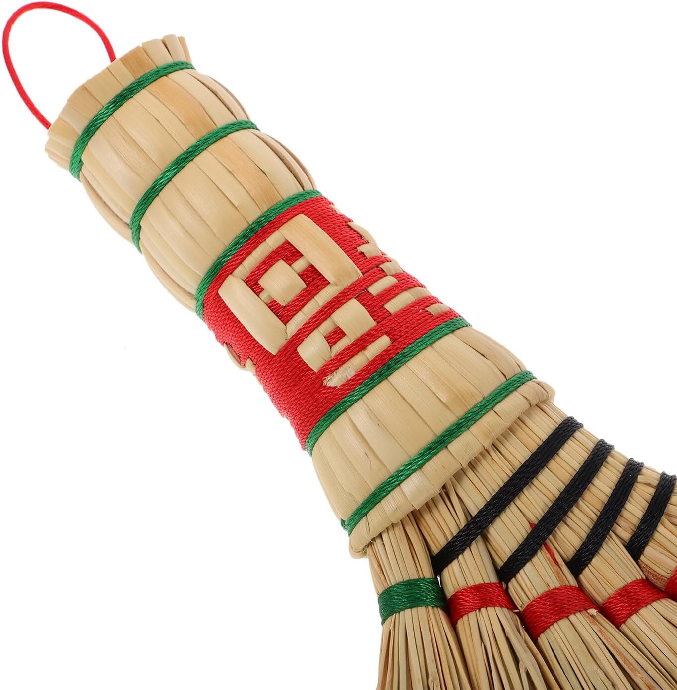 Handmade Small Handheld Broom with Short Handle, Natural Hand-Woven Broomstick Bed Brush for Indoor Household Cleaning, Portable Mini Whisk Broom for Sofa and Desk Dust Sweeping