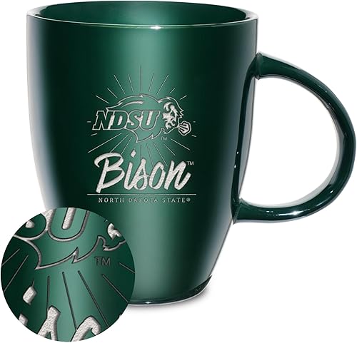Vista 277 de Rico Industries NCAA - Taza de cerámica con grabado láser, 18 onzas, café y té