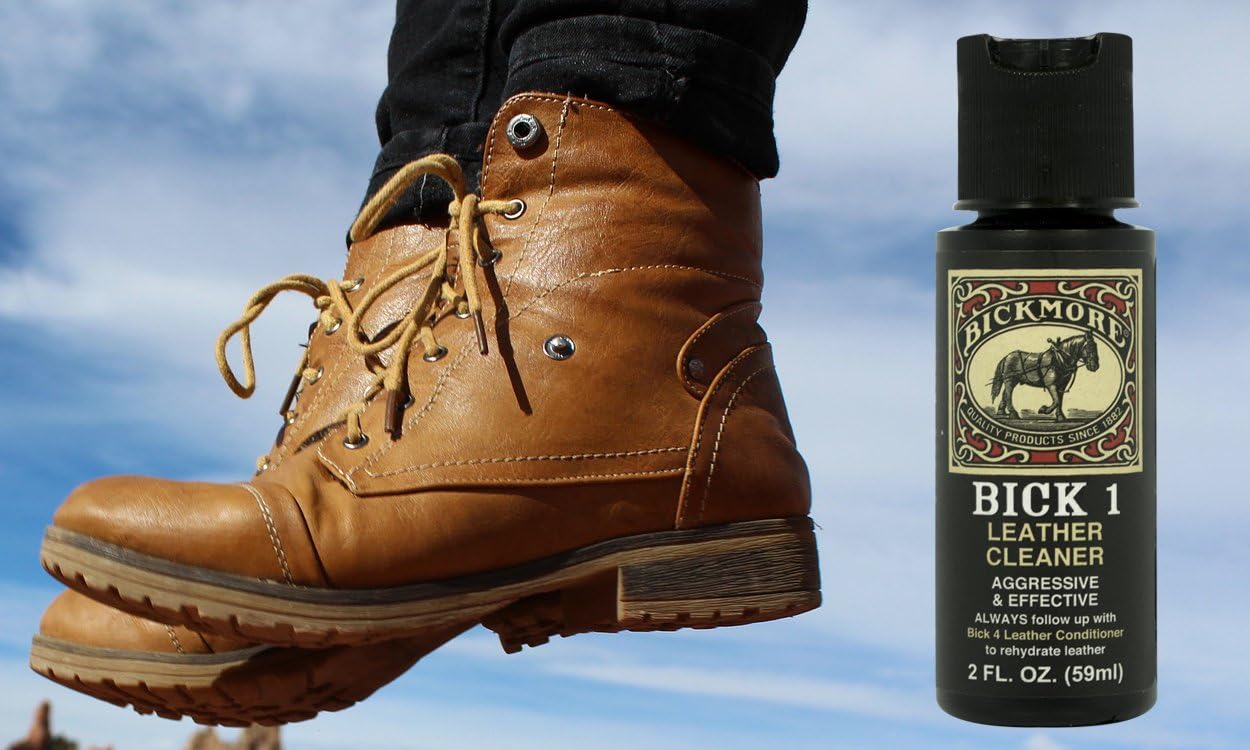Bick 1 Leather Cleaner 2 oz - Clean Dirt, Oil, Sweat, Salt, and Water Stains from All Colored, White, and Black Leather 5 Bick 1 Leather Cleaner 2 oz - Clean Dirt, Oil, Sweat, Salt, and Water Stains from All Colored, White, and Black Leather
