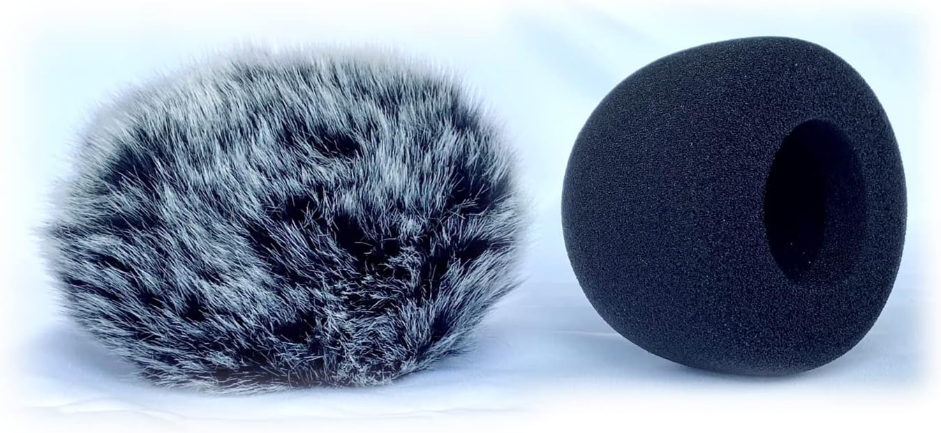 PhantAccy Pop Filter & Windscreen Combo for Zoom H1,H1n and Tascam DR