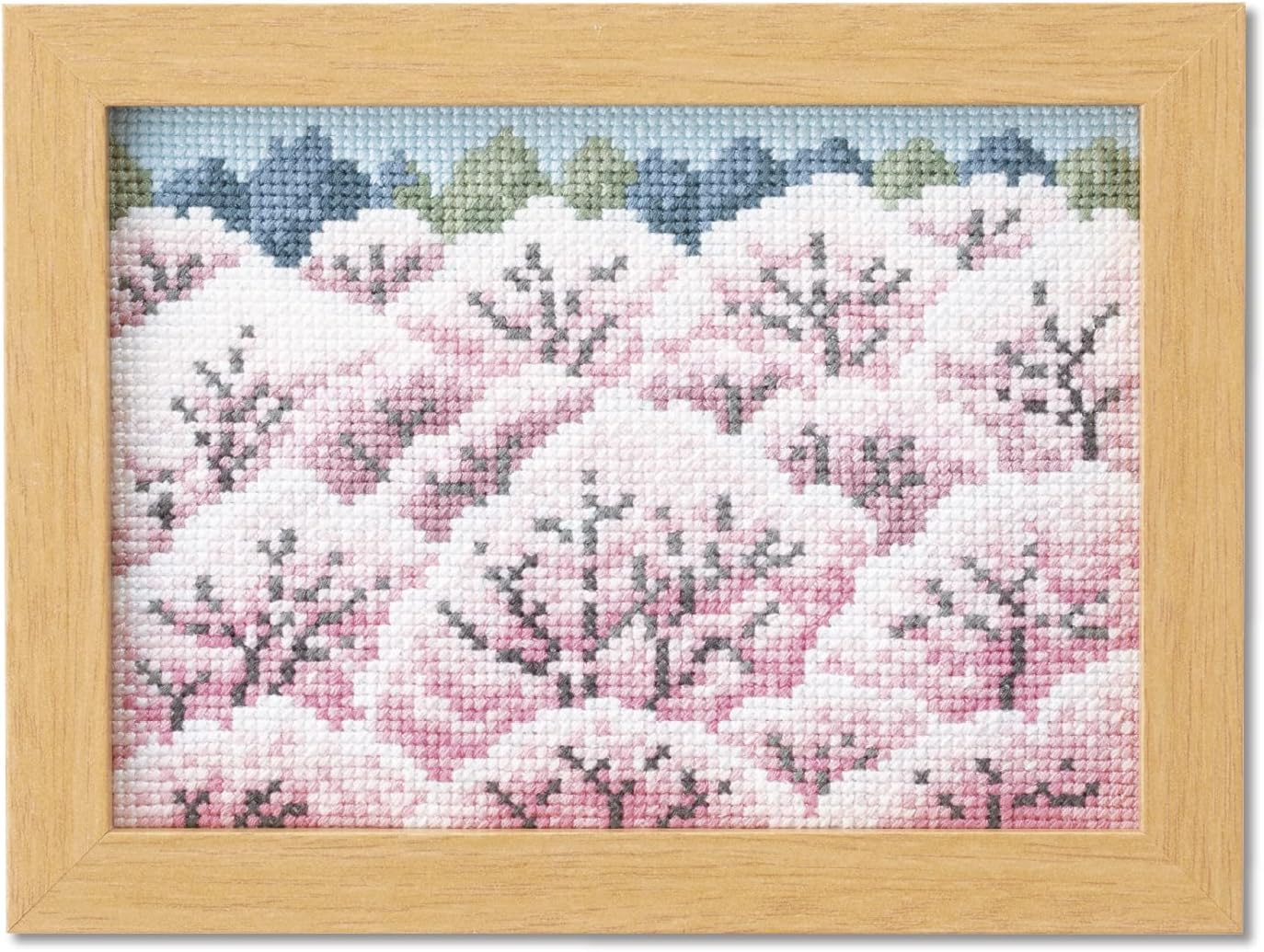 Olympus Thread Embroidery Kit, April, Sakura Mountain Scenery No. 7544
