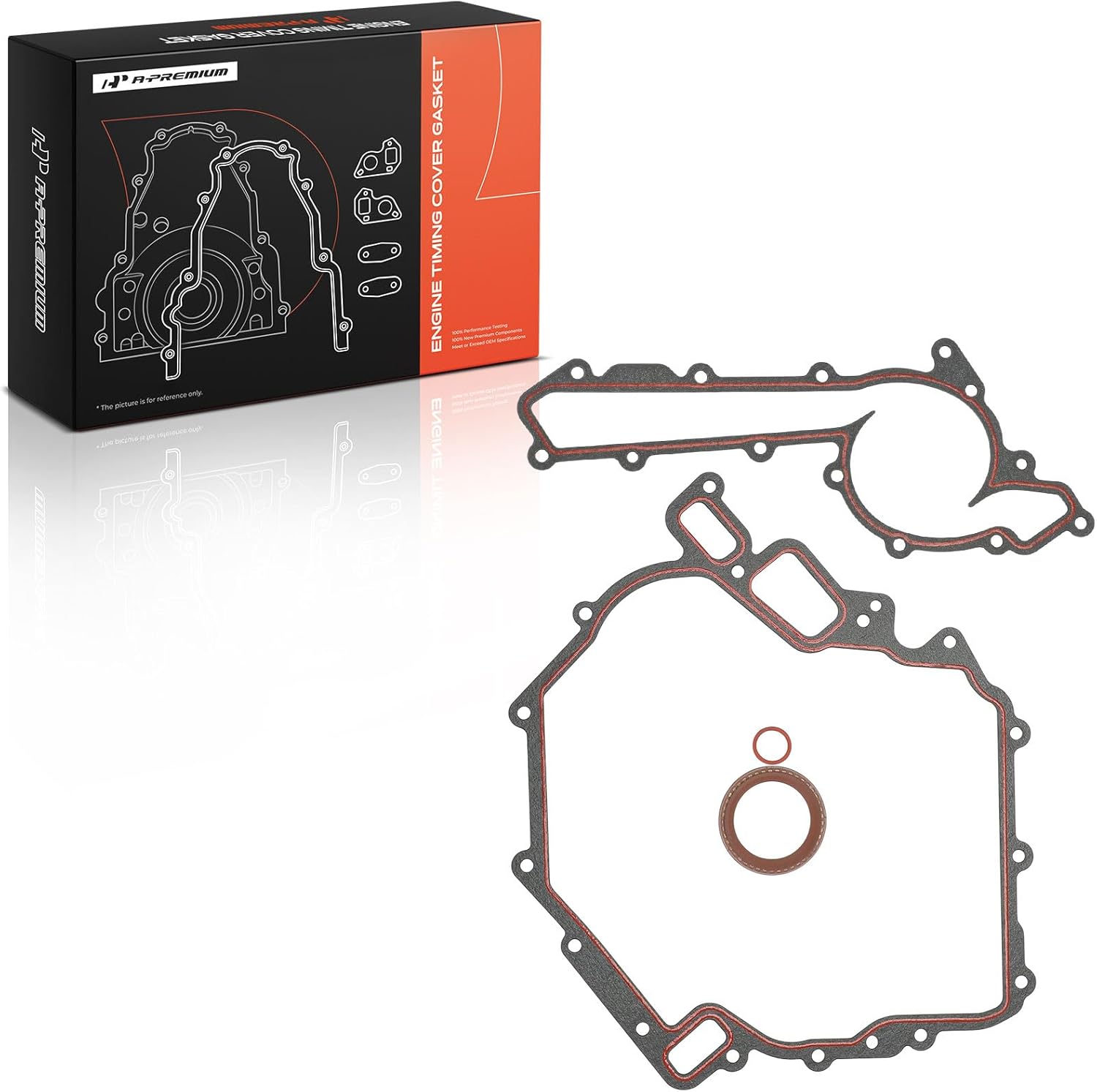 A-Premium Engine Timing Cover Gasket Set Compatible with Oldsmobile Aurora 2001-2002 3.5L, Intrigue 1999-2002 3.5L