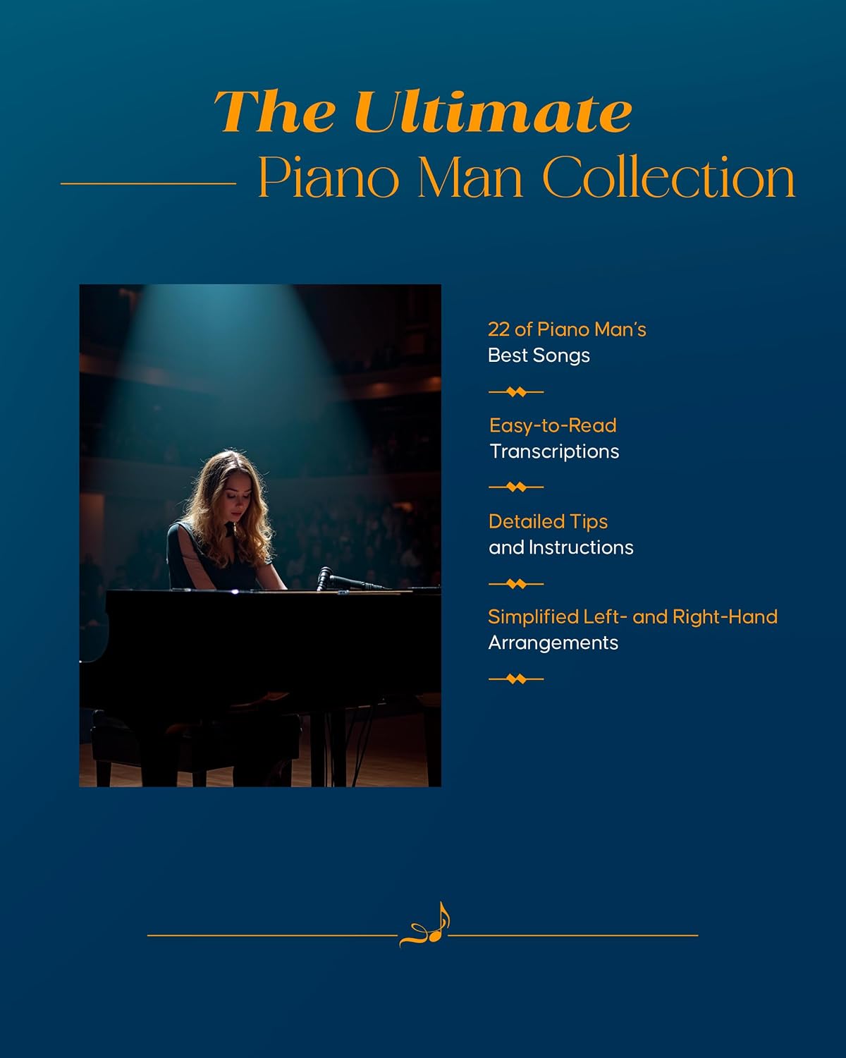 Billy Joel - Super Easy Piano Songbook - Piano Sheet Music Book with Simplified Left- and Right-Handed Arrangements - Includes 22 Popular Songs