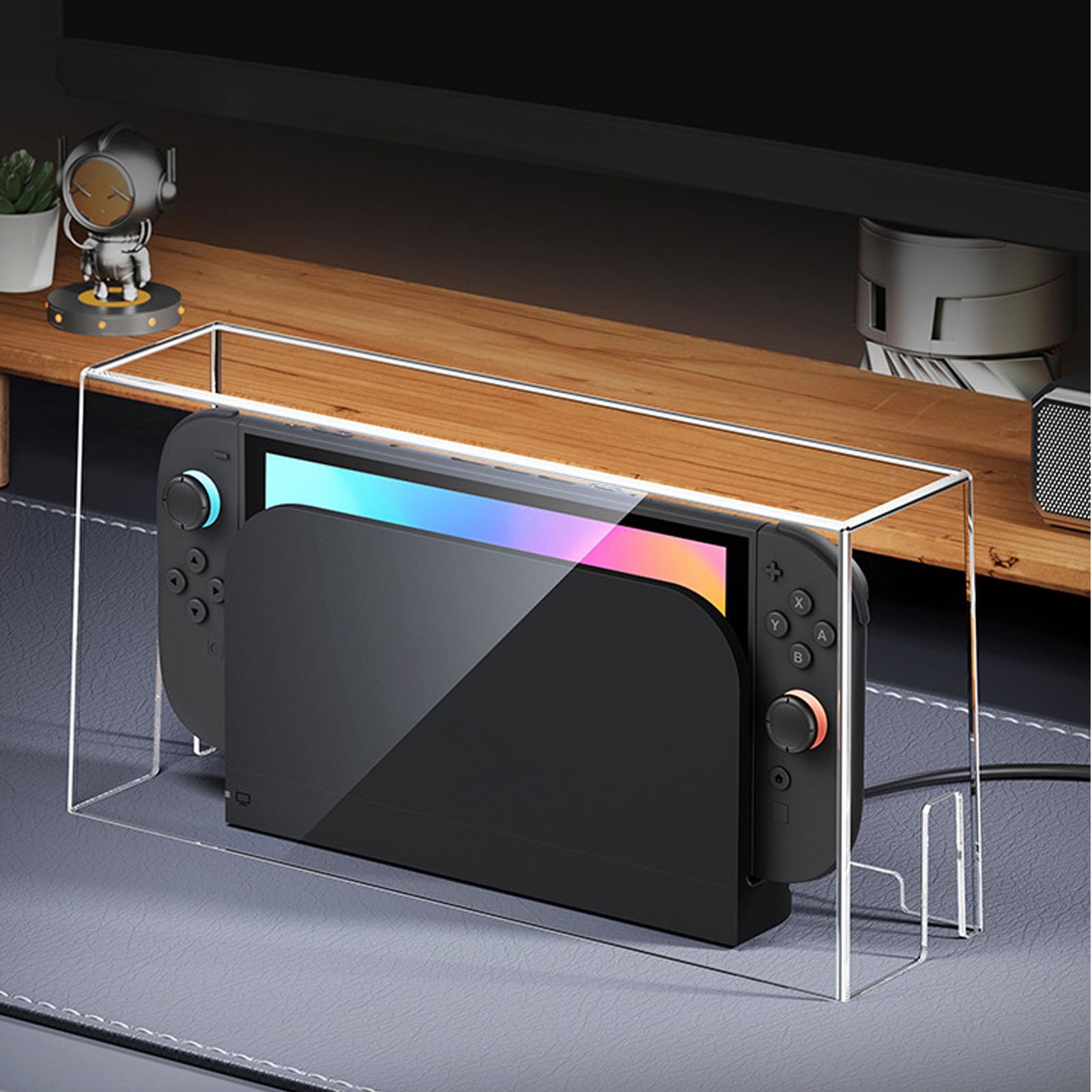 Acrylic Dust Cover Transparent Dust Guard Compatible with Nintendo Switch 2, Anti Scratch Waterproof Protective Clear Acrylic Cover Sleeve Display Box for Switch 2