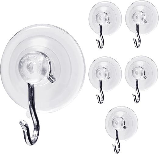 Suction Cup Hooks Wall Hooks for Hanging All Purpose Hook Wall Hangers Without Nails