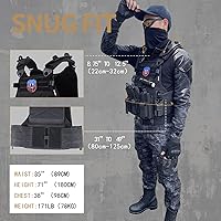 Vista 3 de MGFLASHFORCE Chaleco táctico para hombre, chaleco Airsoft Molle