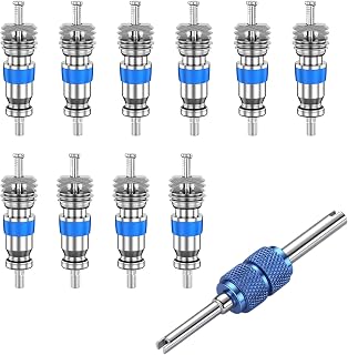 Valve Core for R410A R32 R22 Refrigerant, High Pressure with PTFE Seal - HVAC Replacement Part for Air Conditioning and Refrigeration Systems (Pack of 50)