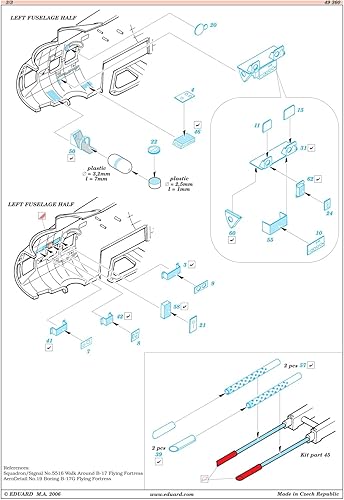 Miniatura 7 de Eduard Accessories 49360 Modelo de construcción accesorios B-17G Flying Fortress Nose Interior para RevellMonogram Kit