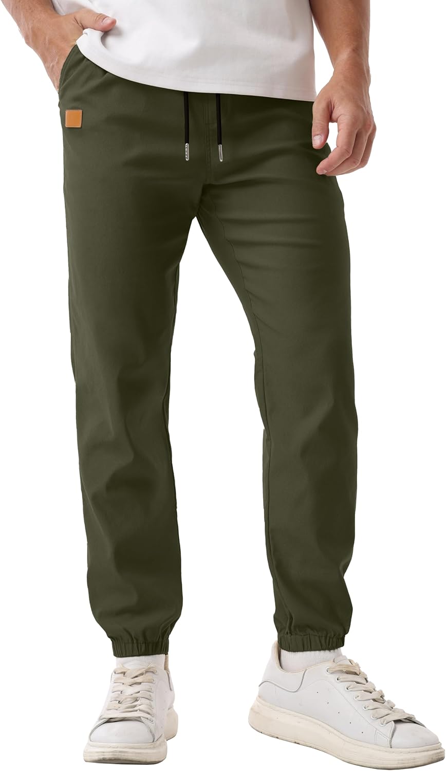 Sailwind Men's Casual Joggers Pants Drawstring Outdoor Chino Cargo Pants Twill Jogging Sweatpants Hiking - Image 5