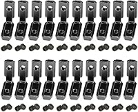 Vista 11 de 20 piezas de soporte L, perfil de aluminio estándar europeo Serie 2020 Ranura T 0.236 in Junta de soporte interior con tornillos, conector