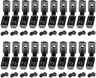2020 Series Inner Aluminum Extrusion Connector with Screws,L Brackets L Shape Black Inner Corner Connector Joint Bracket for 20Ã—20 Series Aluminum Extrusion Profile Slot 6mmâ€¦