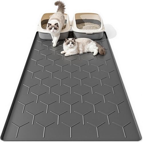 Miniatura 12 de Alfombrilla Grande de Silicona para Arena de Gato, Impermeable/A Prueba de Orina, Reciclaje de Arena, Fácil de Limpiar, Suave en las Patitas del