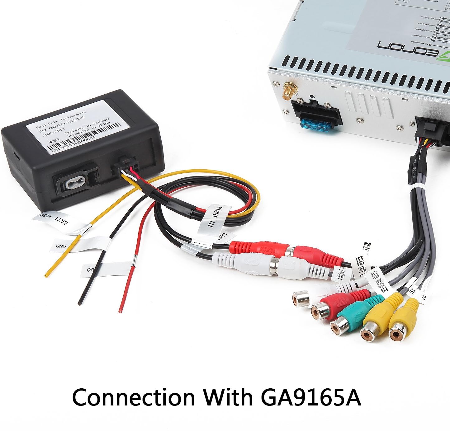 Eonon A0581 Optical Fiber Decoder Box Designed for BMW E90/E91/E92/E93(Fit BMW)