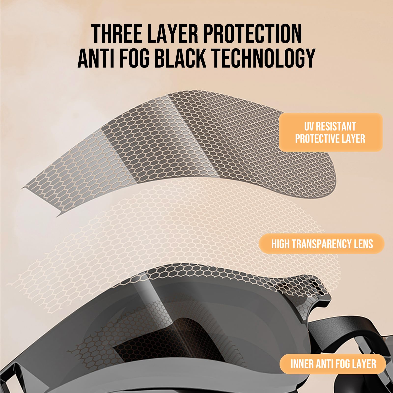 ACGXIXT Anti Fog Swim Goggles UV Protection, Unisex Adjustable Silicone Strap 3D Seal, Leakproof for Pool Snorkeling (Mirror)