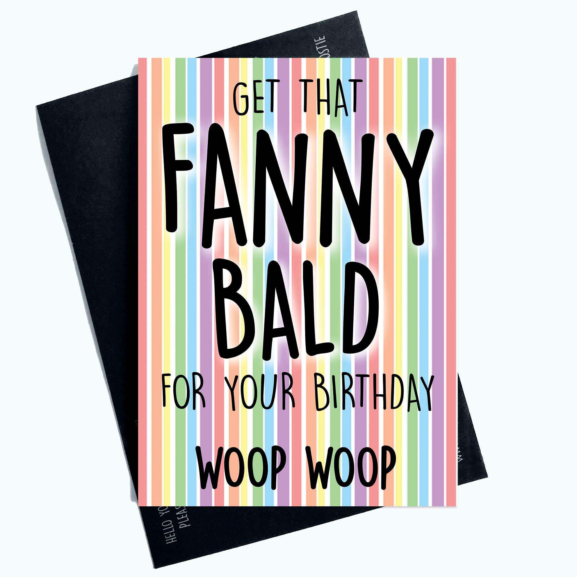 Funny Rude Birthday Cards Get That Fanny Bald 21st 30th 40th Joke Card PC1012