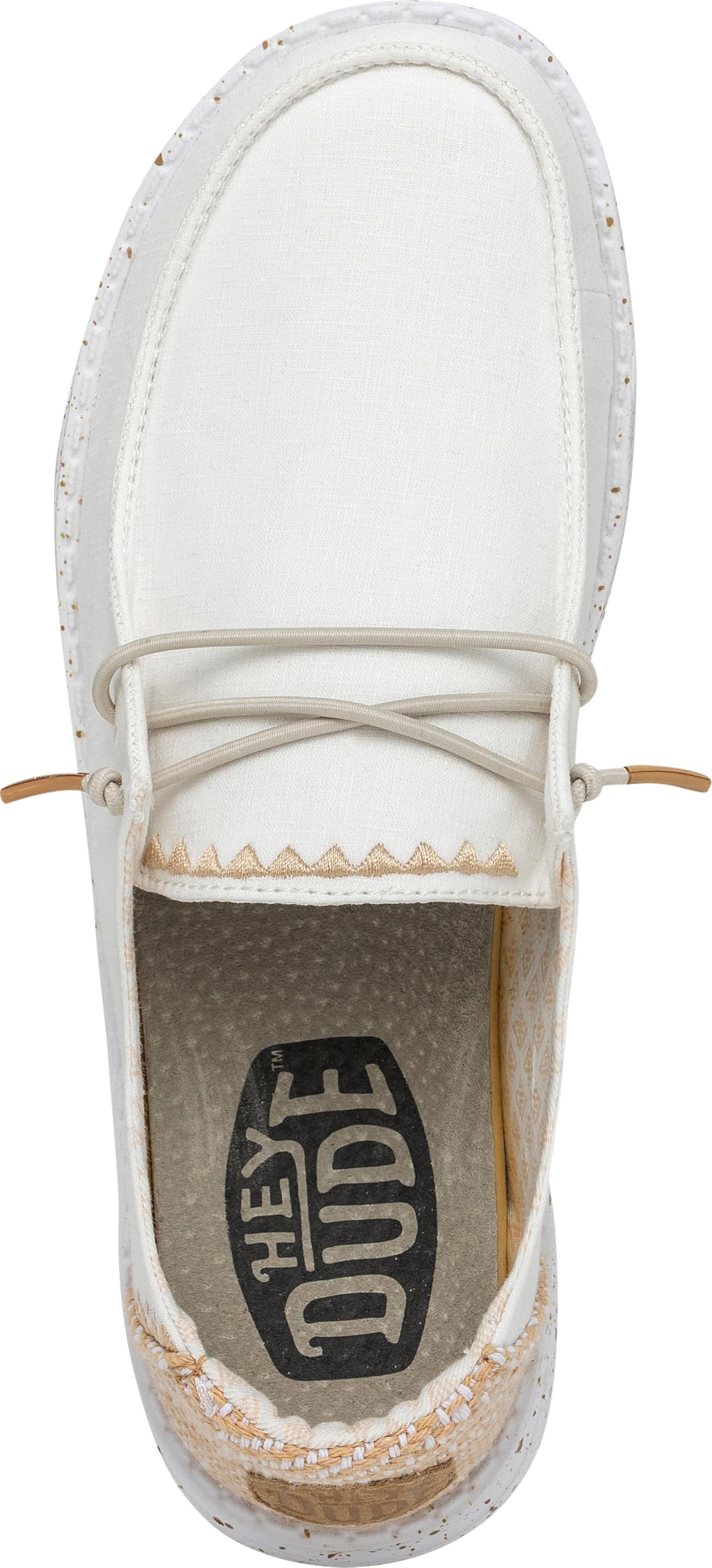 HEYDUDE Wendy Chambray Woven Moc Toe ShoesMujer