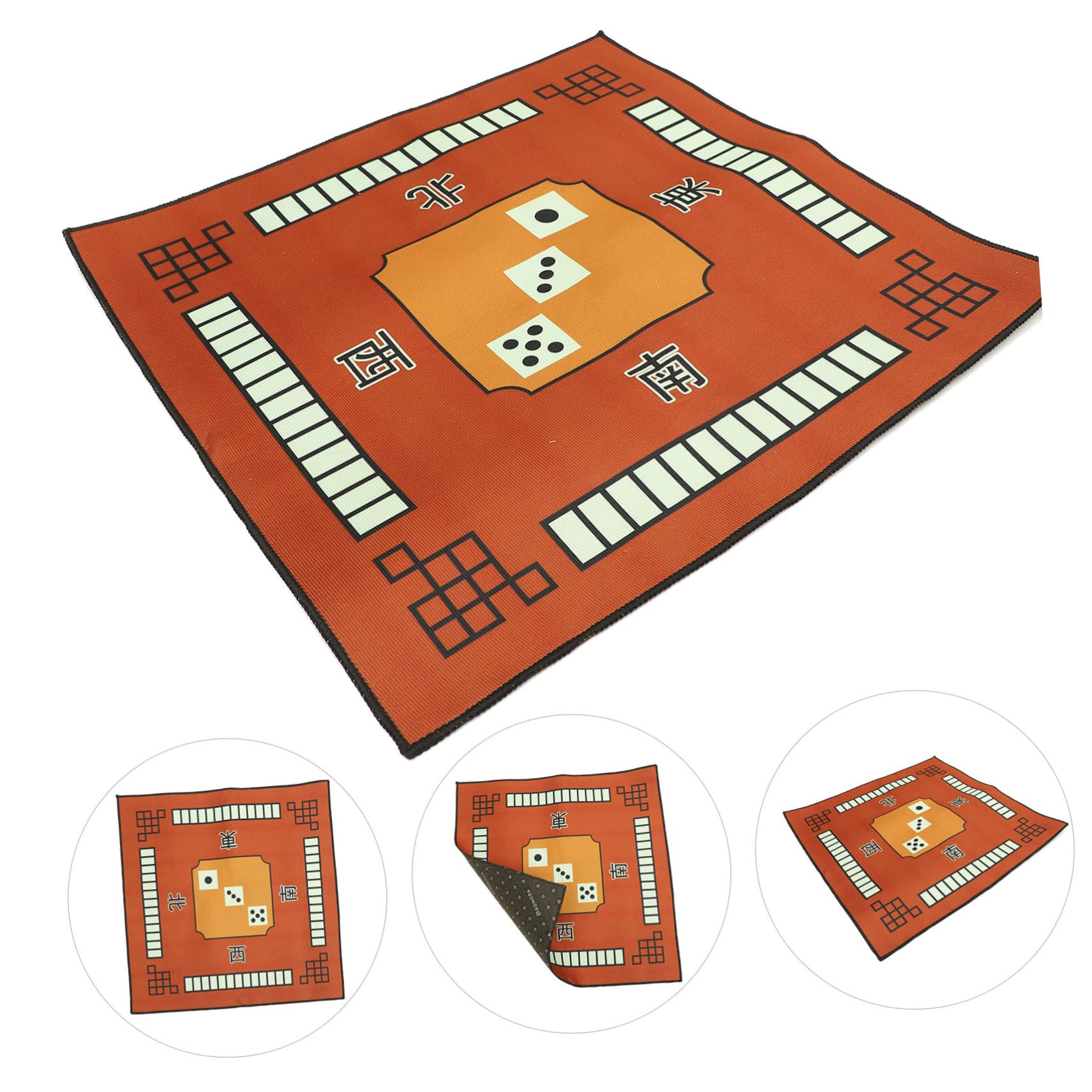 TOYANDONA Tapete para Mesa Multijuegos Cuadrado, Funda Antideslizante y Acolchada para Juego de Dominó y Mahjong, Protección Duradera Fieltro Grueso, Adecuado para Partidas Silenciosas