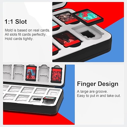 Miniatura 5 de Switch Game Case for Switch 2 (2025),Switch OLED & Lite,48 Slot Nintendo Switch Game Holder Cartridge for 48 Cartridges & 80 SD Cards,Compact &