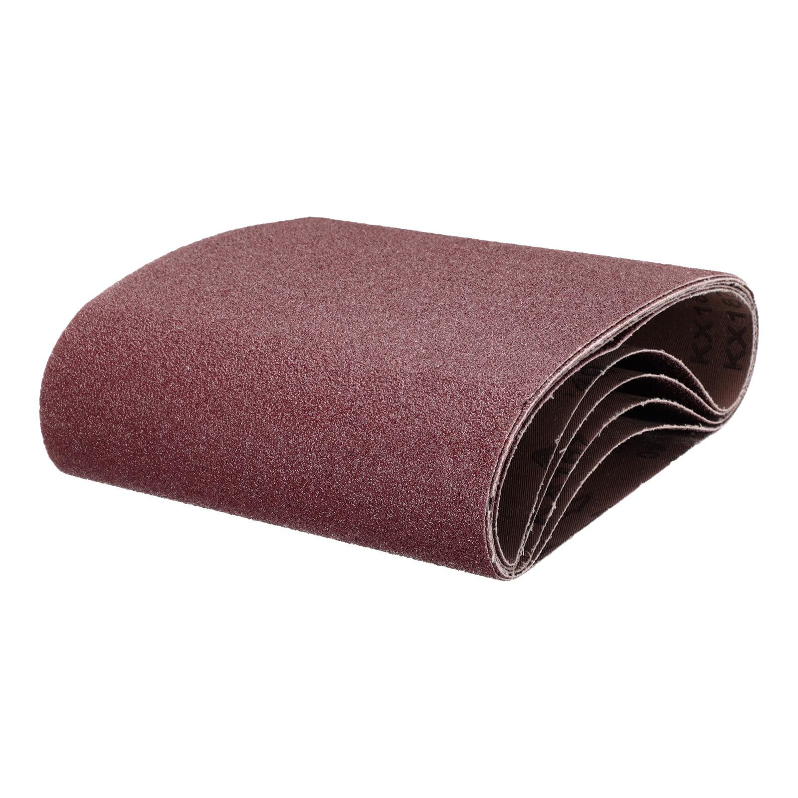 uxcell 5pcs 8" x 19" Sanding Belts 40 Grits Aluminum Oxide Abrasive Belt Sander Paper Sanding Papers for Metal Wood Grinding Polishing, Reddish Brown