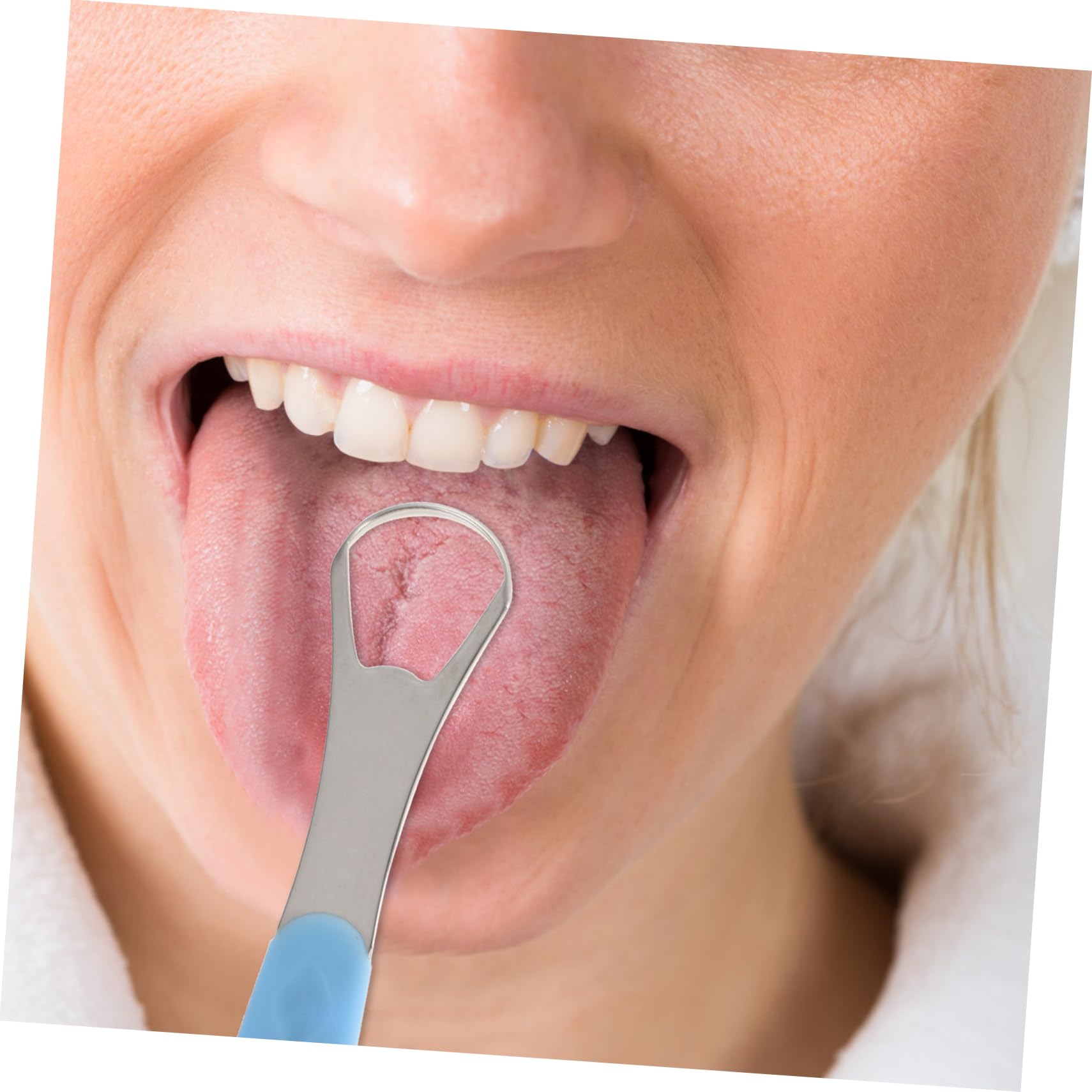 SHERCHPRY 1 Set Reusable Tongue Brush Oral Care Tool for Cleaning and Fresh Breath Comfortable Handle Durable Design for Daily Use