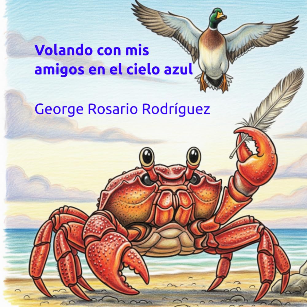 Volando con mis amigos en el cielo azul