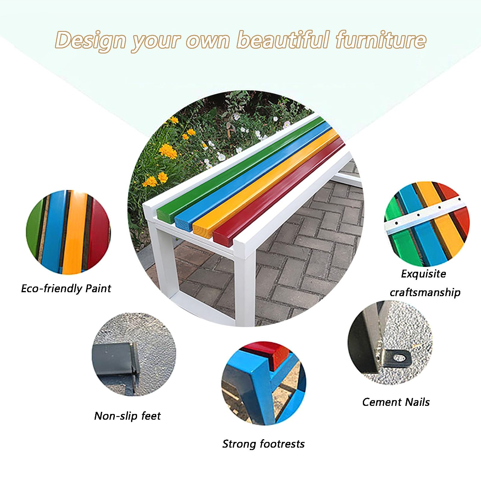 Panchina da giardino in metallo per esterni, 100 cm, senza schienale, per patio, terrazza e parco, resistente e stagno grigio, perfetta per giardini e spazi pubblici