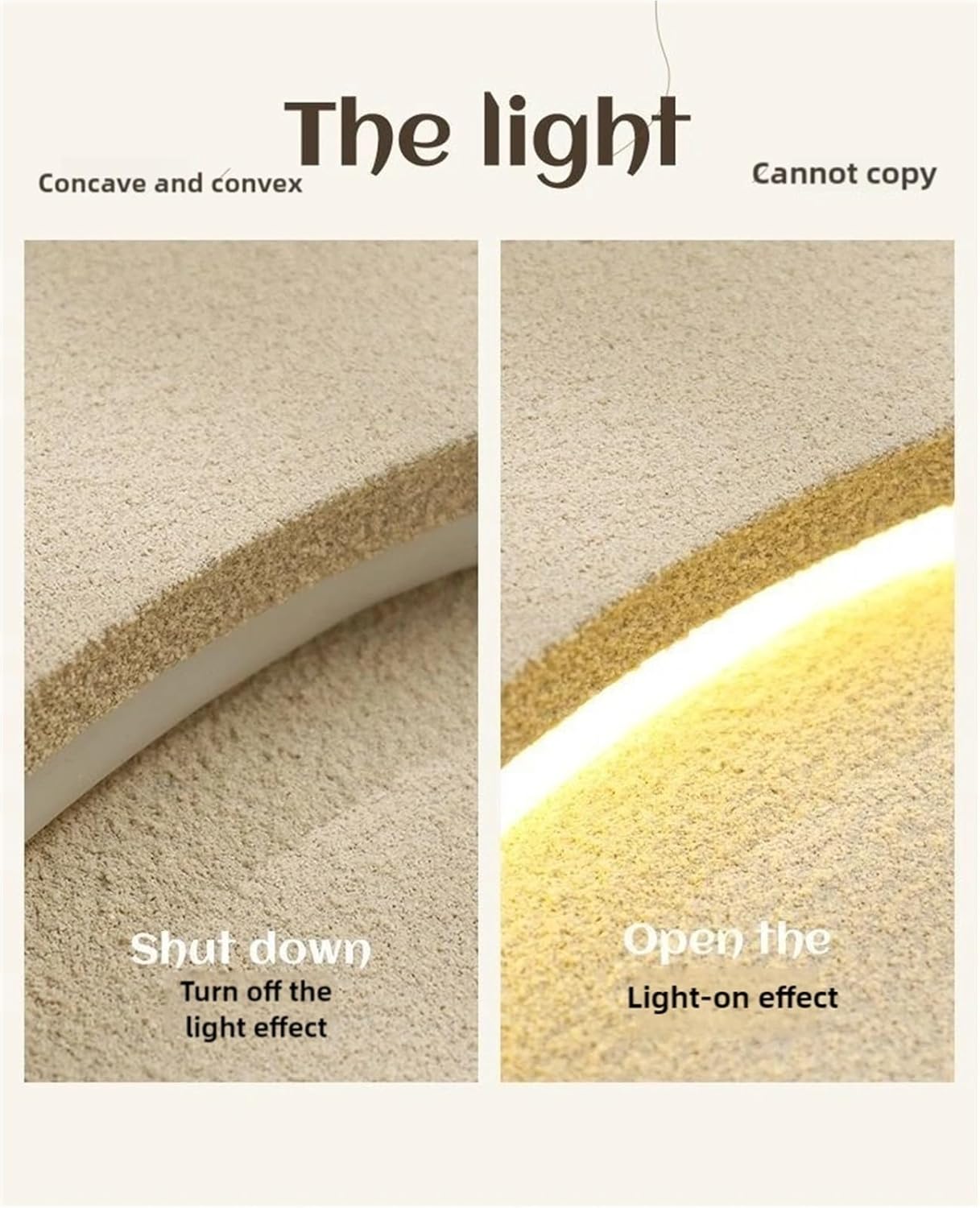 ycnbnwe 3D Sandstone Wall Art with LED Light – Handmade Textured Painting with Artificial Greenery – Modern Wall Decor for Living Room, Bedroom, Office(C,23.6"x31.5")