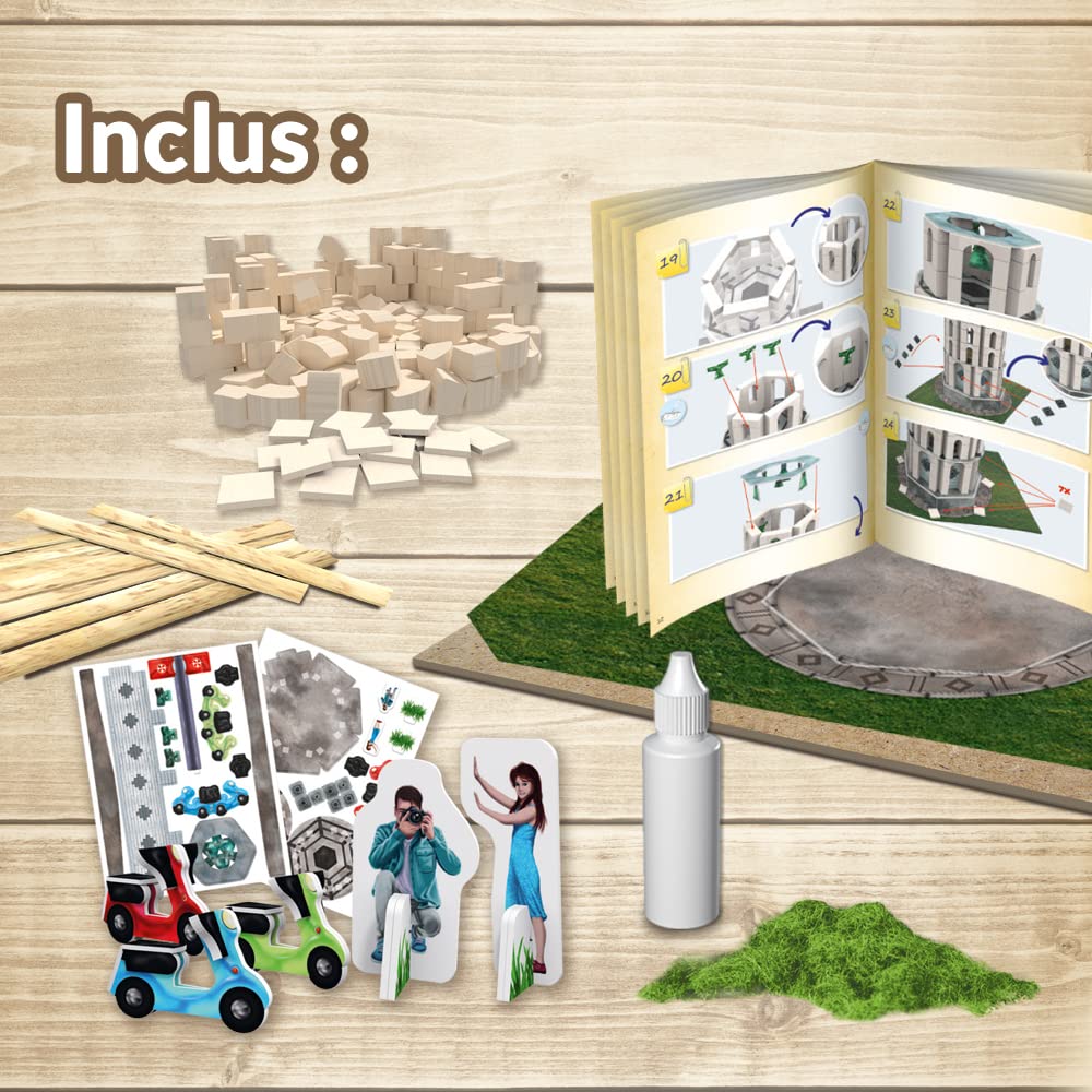 Brick Trick Trefl Travel: Costruisci La Torre Di Pisa Con Mattoncini EKO In Ceramica E Legno - 260 Pezzi, Set Creativo E Riutilizzabile Dai 7 Anni