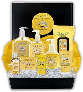 BELLA B Baby Essentials Set - Baby Shower Gifts - Gift Baskets Baby Grooming Kit - Baby Gift Basket - Baby Bath Kit - Baby Bath Soap - Baby Wash and Shampoo - Baby Soap Gift Sets