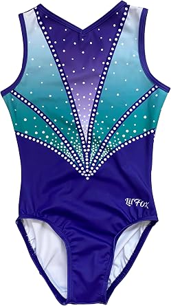 LILFOX Gymnastics Leotards for Girls - PRINTS - Kids Dance, Tumbling, Acrobatics, Gymnastics Equipment