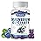 Magnesium Glycinate Gummies 1000mg with Magnesium L-Threonate,Chelated Magnesium Potassium Complex Supplement with VitD, B6, CoQ10, Calcium,Supports for Memory, Calm, Mood - 90 Gummies Blueberry