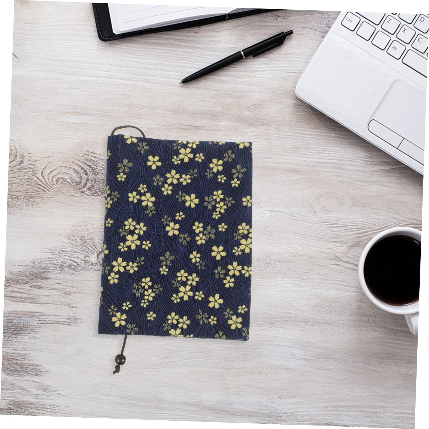 EXCEART 5piezas Cubierta De Libro De Tela Funda Decorativa y Protectora Para Amantes Libros Diseño De Flores Para Cuadernos