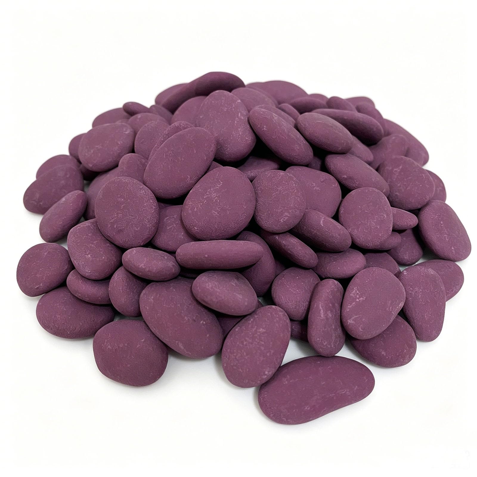 1lb Flat Pebbles for Painting,Rocks 1-3cm Purple Stones for Crafts Arts