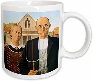 3dRose American Gothic by Grant Wood 15oz Mug